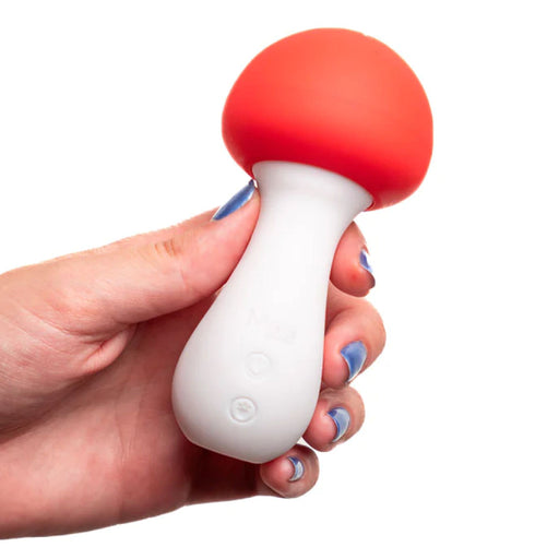 Shroomie Mushroom Shaped Mini Wand Vibrator BTB Shop Shroomie Mushroom Shaped Mini Wand Vibrator BTB Shop
