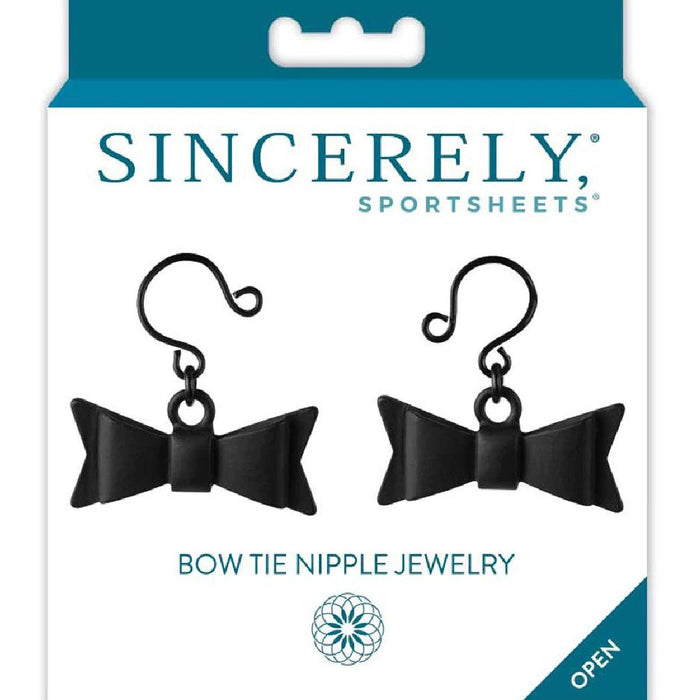 Sincerely Bow Tie Nipple Jewelry in box