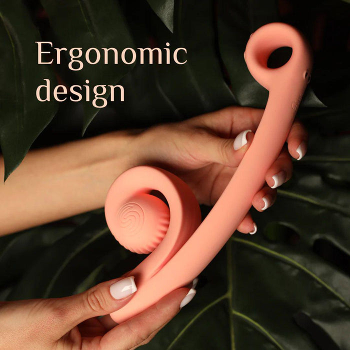Snail Vibe Curve Powerful Dual Stimulating Peach Vibrator | Betty's BTB Shop Snail Vibe Curve Powerful Dual Stimulating Peach Vibrator | Betty's BTB Shop