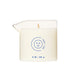 The Soft Touch Massage Oil Candle by Dame (Benzoin, Guaiac Wood & Sandalwood) is a 5 oz plant-based candle in clear glass with a spout, designed to moisturize skin and soothe senses with a gentle touch.