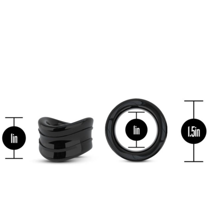 Stay Hard Beef Ball Stretcher Snug by Blush Novelties Dimensions