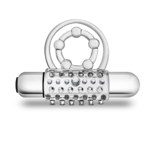 Stay Hard Clitifier Beginner Vibrating Couples Cock Ring - Clear