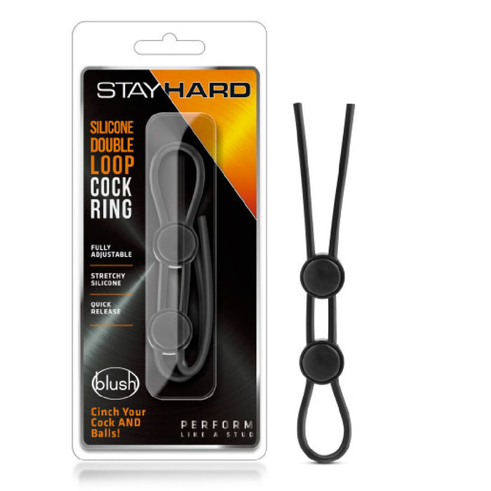 Stay Hard Silicone Double Loop Cock Ring