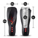 Storm Sucking Moaning Vibrating Masturbator with measurements beside it on a white background