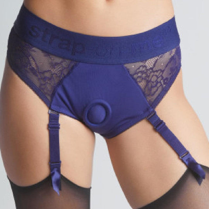 Strap-On-Me Diva Blue Sexy Garter Style Lingerie Harness - Sizes S - XXL