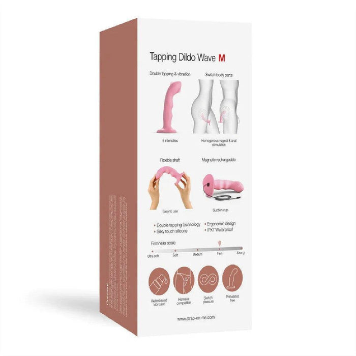 Strap on Me G-Spot Tapping Silicone Dildo - Pink