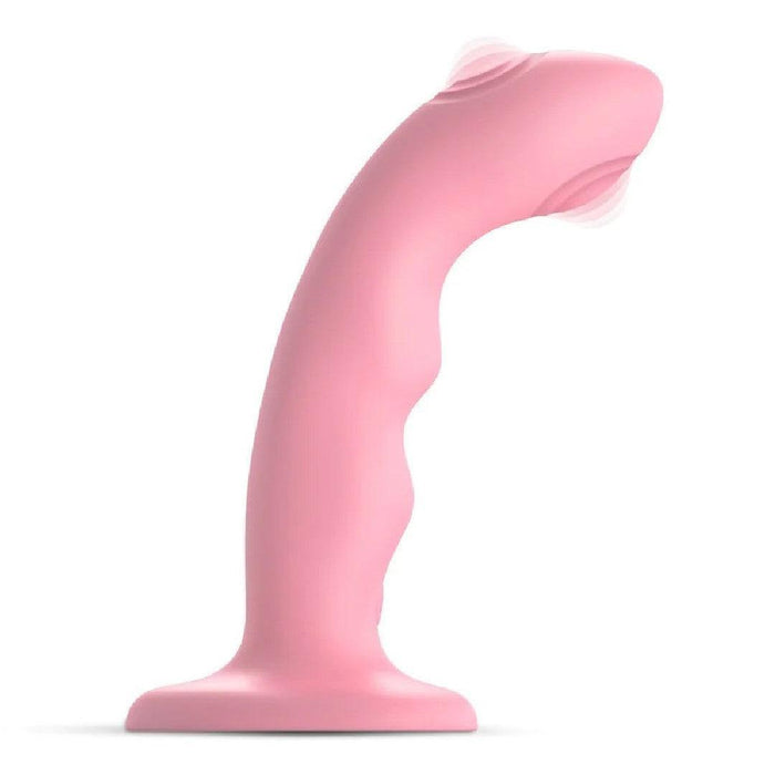 Strap on Me G-Spot Tapping Silicone Dildo - Pink