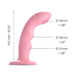 Strap on Me G-Spot Tapping Silicone Dildo - Pink