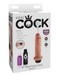 King Cock Realistic Squirting 6 Inch Dildo - Caramel