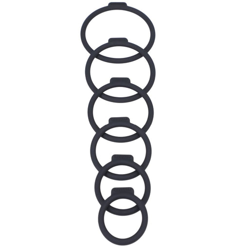 Tantus O Ring for Strap-On Harnesses 6 Pack Assorted Sizes