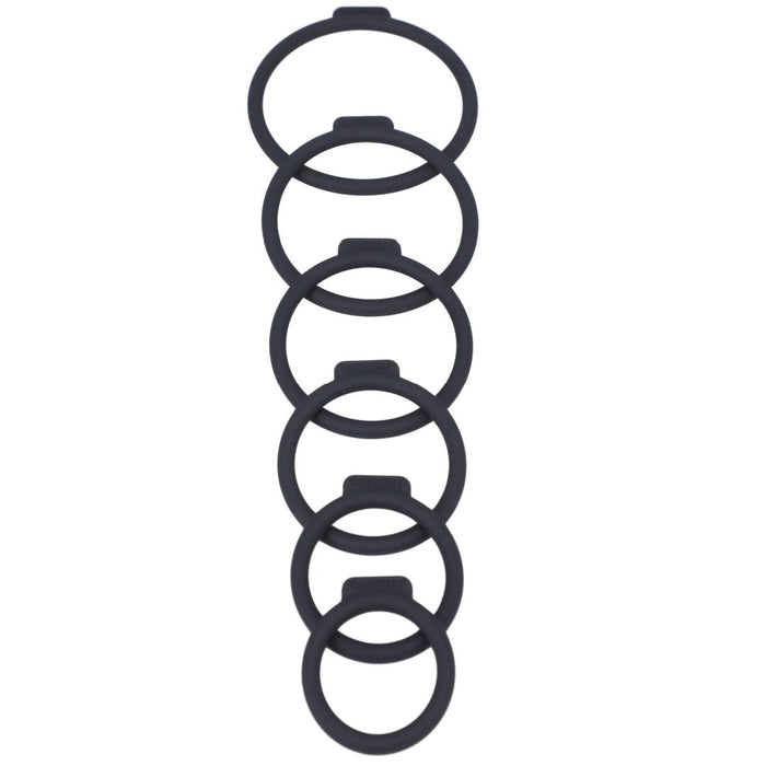 Tantus O Ring for Strap-On Harnesses 6 Pack Assorted Sizes