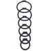 Tantus O Ring for Strap-On Harnesses 6 Pack Assorted Sizes