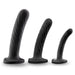 Temptasia Twist Kit Set Of 3 Silicone Pegging Dildos - Black