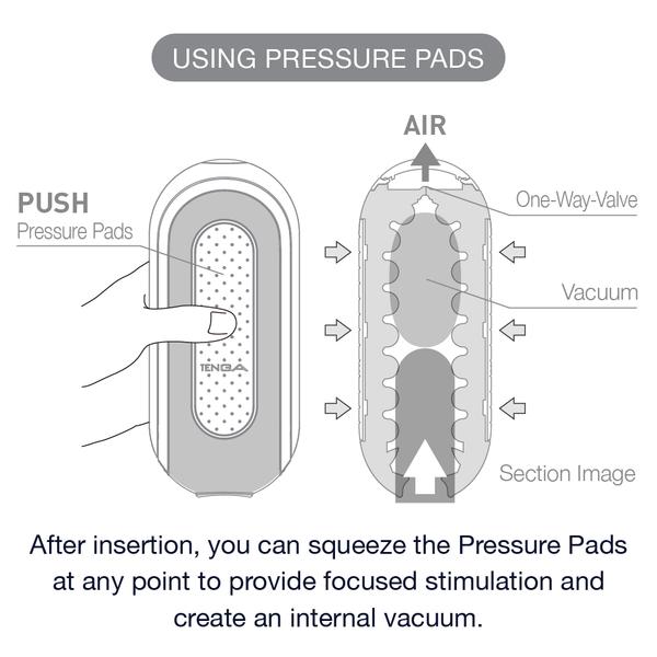 Tenga Flip Zero Penis Stroker - Black inside