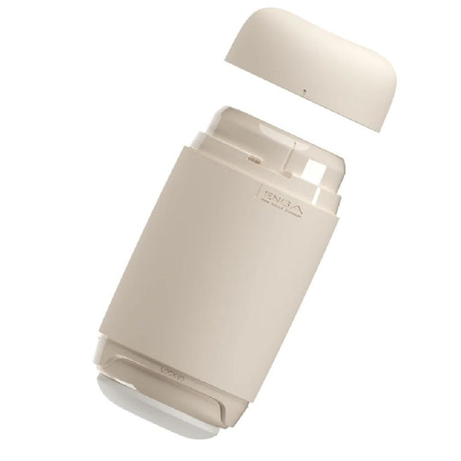 Tenga Puffy Discreet Ultra Soft Beaded Masturbator - Latte Brown
