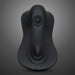 The Cowgirl Rodeo Rumbler Grinding Sex Machine is a sleek black silicone device with a contoured shape and circular top opening, shown on a gray gradient background. “Cowgirl” is embossed near the base—ideal for hands-free stimulation.
