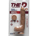 The D Uncut 9 Inch Ultraskyn Dildo with Balls - Caramel