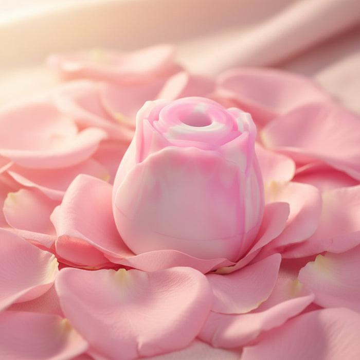 Pink Swirl Rose Clitoral Suction Stimulator BTB Shop Pink Swirl Rose Clitoral Suction Stimulator BTB Shop