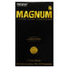 A box of Trojan Magnum Lubricated Larger Sized Latex Condoms contains 12 large, lubricated condoms made from premium latex for comfort, offering contraception and STI protection. The packaging is black and highlights its larger size.