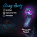 The Viper Double Ended Dual Motor Plasma Globe Vibrator, shown with a travel bag and electric effects, features an alien theme, discreet design, compact size, USB rechargeability, and is ideal for streaming or room decor.