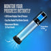 The Performance VX10 Automatic Penis Pump with Smart Pressure Control features an LCD screen for time and pressure, measurement markers, push button controls, a safety release, and is designed to help improve sexual performance.