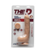 The D Uncut 9 Inch Firmskyn Dildo with Balls - Vanilla
