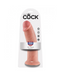 King Cock 10 Inch Suction Cup Dildo - Vanilla