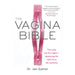 The image is a book cover for "The Vagina Bible" by Dr. Jen Gunter. The design features a pink zipper partially unzipped against a white background, with the title of the Penguin.
