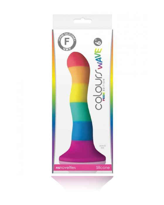 Colours Wave Pride Edition 6 Inch Silicone Rainbow Dildo