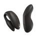 The We-Vibe Chorus Pro Wearable Couples' Vibrator features a flexible loop design and triple motors for targeted G-spot stimulation, paired with a matching curved wireless remote. Both have a smooth matte finish for comfort and style.