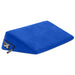 The Liberator Wedge 24 Inches is a bright blue, wedge-shaped sex pillow with a zippered removable cover and a small black-and-white logo tag on the side.