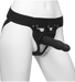 Body Extensions Be Daring 7 Inch Silicone Hollow Strap-On Set - Black worn on a mannequin