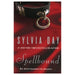 A book cover for "Spellbound" by Harper Collins, featuring the ultimate seduction theme with a choker and a ring against a red backdrop, hinting at a romance or erotica novel.