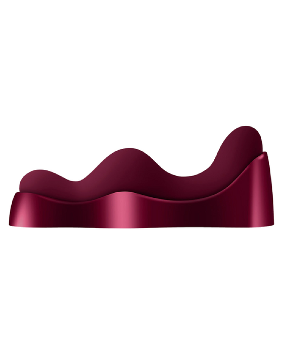 Ruby Glow Blush External Grinding Vibrator seen from the side