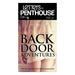 A book cover with the title "Back Door Adventures," featuring Penthouse style suggestive imagery from "Letters to Penthouse 51: Backdoor Adventures" by Hachette Book Group.