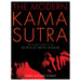 Cover of a book titled "the Modern Kama Sutra: the ultimate guide to the secrets of erotic pleasure," by Kamini and Kirk Thomas, featuring a red and black color scheme with an image published by Hachette Book Group.