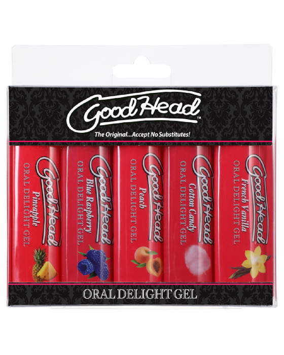Goodhead Oral Delight Gel Assorted 5-pack 1 oz each