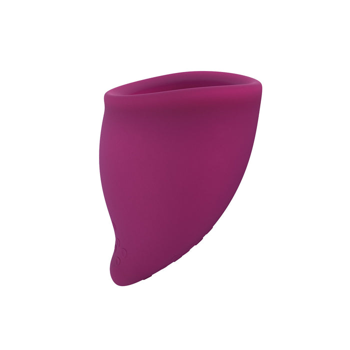 Fun Factory Fun Cup Size B Silicone Menstrual Cups purple side view