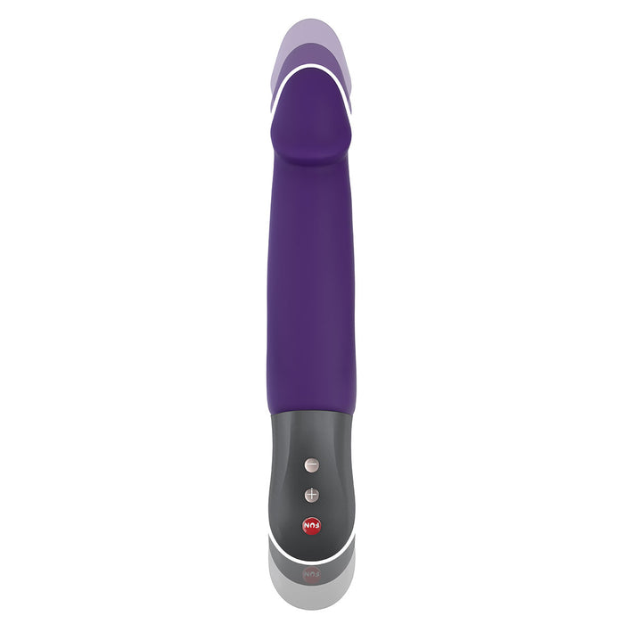 Fun Factory Stronic Real Realistic Pulsator Thrusting Dildo - Violet shown with shadows to illustrate the thrusting