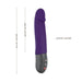 Fun Factory Stronic Real Realistic Pulsator Thrusting Dildo - Violet side view on a white background to show the measurements