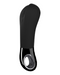 An ergonomic black Fun Factory handheld device made of body-safe silicone, with a contoured design and a chrome accent, potentially a personal massager or beauty tool suitable for solo or partner play.