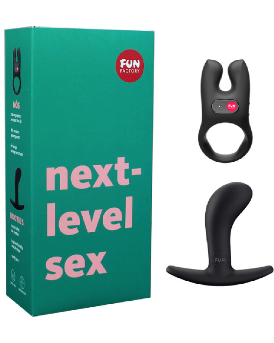 Fun Factory Next Level Sex Kit Cock Ring + Butt Plug Kit