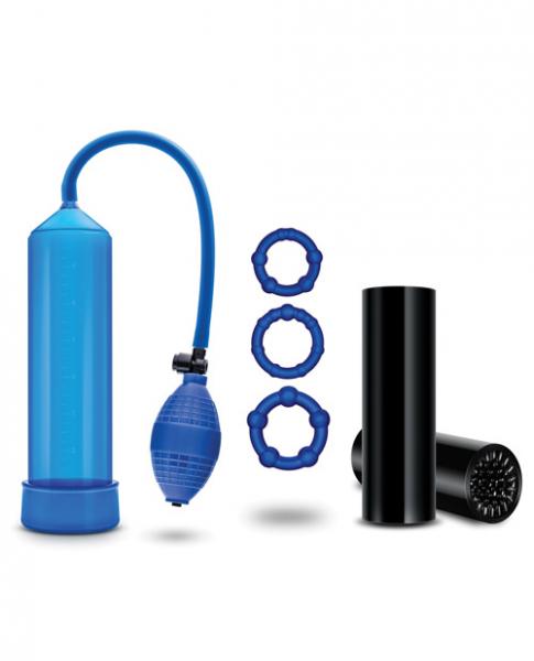 Quickie Kit Go Big Penis Pump, Stroker & Rings by Blush