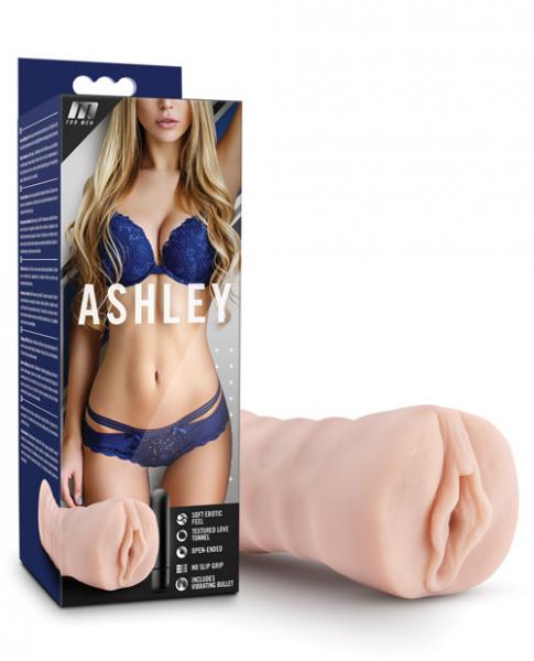 M For Men Ashley Vibrating Penis Masturbation Stroker - BOX
