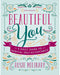 Cover of the book "Beautiful You: A Daily Guide to Radical Self-Acceptance" by Rosie Molinary, 2nd edition, featuring ornate, colorful typography and decorative elements that promote Hachette Book Group.