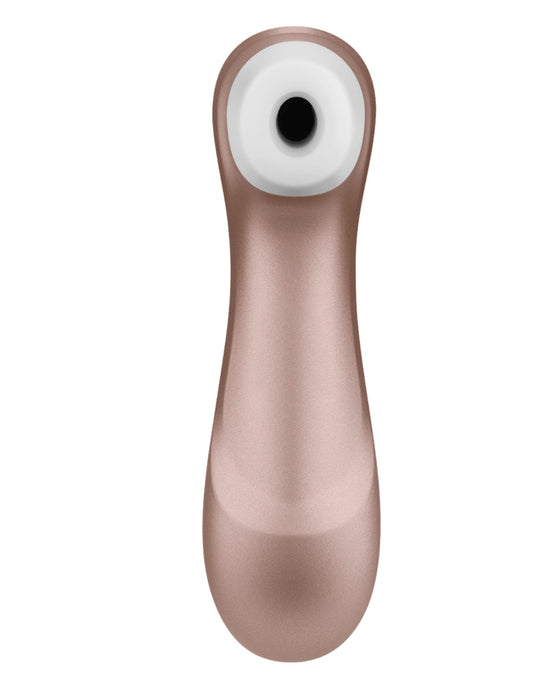 Satisfyer Pro 2 Waterproof Pressure Wave Clitoral Stimulator front view of the clitoral hole