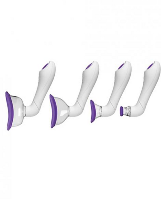 Bloom Intimate Rechargeable Body Pump by Doc Johnson - Purple sideview