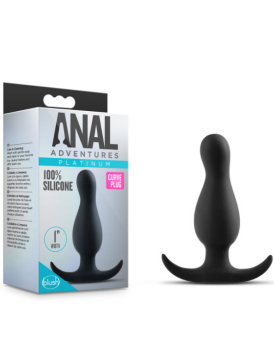 Anal Adventures Curve Plug by Blush Novelties toy and box