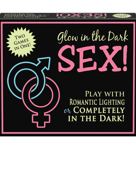 Glow In The Dark Sex Game by Kheper Games Close up of box