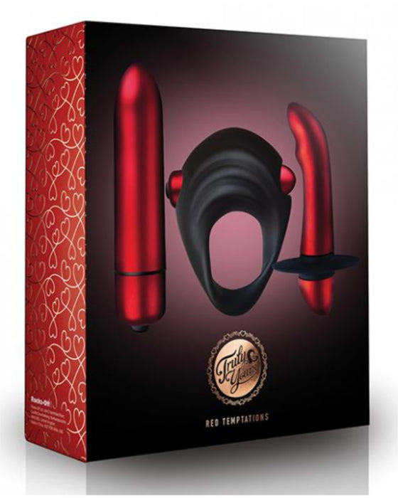 Rocks Off Truly Yours Red Temptations Set box
